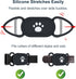 Samsung Galaxy SmartTag2 Dog Collar Holder, 2 Pack Waterproof Anti-Lost Silicone Case for Pet Collars, Black/Pink