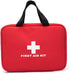 Red First Aid Bag, Empty Travel Rescue Pouch for Compact Survival Medicine, Green