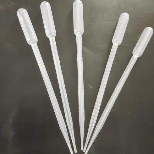 5 Pack 5ml Aquarium Test Dropper, Mini Fish Bowl Feeder Pipettes for Baby Brine Shrimp Eggs Transfer