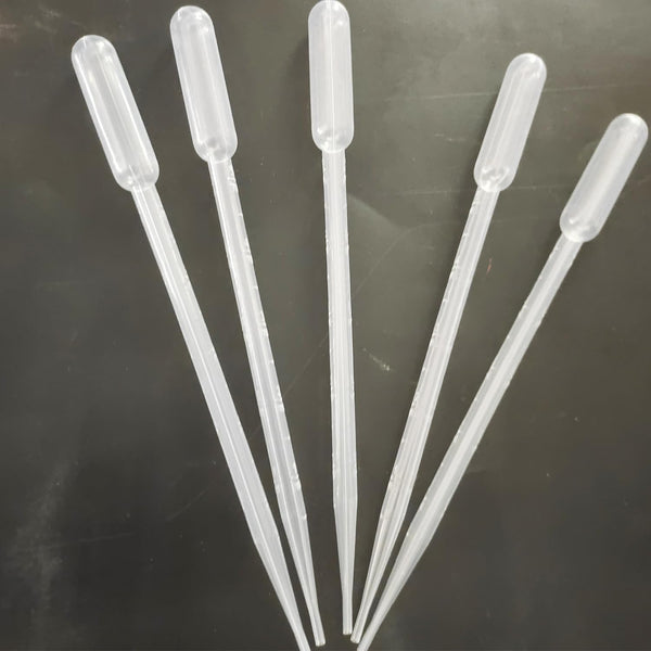 5 Pack 5ml Aquarium Test Dropper, Mini Fish Bowl Feeder Pipettes for Baby Brine Shrimp Eggs Transfer