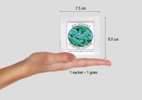 Pack 3 Yogurt Starter Cultures - of Freeze-dried Culture Sachets for Bifido Yogurt