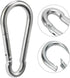Heavy Duty Carabiner Clip 4 Inch Spring Snap Hook - 2pcs 10x100mm for Hammock, Gym Equipment, Camping