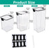 Lolytama 3 Set Pet Food Storage Containers, Airtight Dog Food Storage Container with Locking Clips, Dog Treat Container