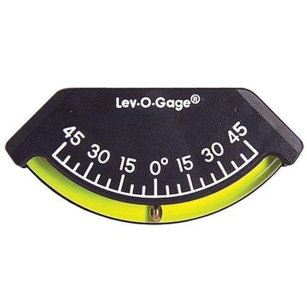 Sun Company Lev-o-gage Heel-Angle Clinometer, Marine Model, Mounts on Boat Bulkhead