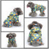 Dog Raincoat Four Legs Reflective Raincoat with Orange Pattern for All Seasons