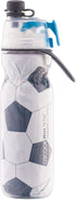 O2COOL Mist 'N Sip Misting Water Bottle, 2-in-1 Mist And Sip Function, 20 oz (Soccer)