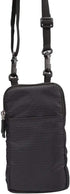 Small Crossbody Cell Phone Bag - Black Phone Waist Bag, 6.5" Travel Shoulder Messenger Holster with Strap
