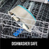 Gorilla Grip Stainless Steel Dog Bowl Set of 2, Heavy Duty Feeding Dishes, Rubber Base, BPA Free, Turquoise, 4 Cups
