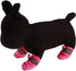 GabeFish Adjustable Drawstring Anti Slip Dog Socks Shoes, Boot Paw Protectors for Small Medium Pets Cats, Pink Large