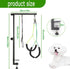 wikdey Hammock Trimming Dog Grooming Arm with Clamp, Assistant, Dog Grooming Table Arm with Dog Grooming Harnesses