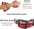 Dog Collar Bowtie - Cute Plaid Sturdy Soft Material & Leather for Small Medium Large Dogs, Adjustable 18 Colors, 3
