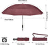 Prospo 62 Inch Large Travel Umbrella - Windproof Compact Reverse Folding Golf Umbrella with Automatic Open Close