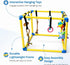 Puppy Play Gym with Hanging Toys Interactive Dog Enrichment Toy Frame for Indoor Puppy Training, Mental Stimulation