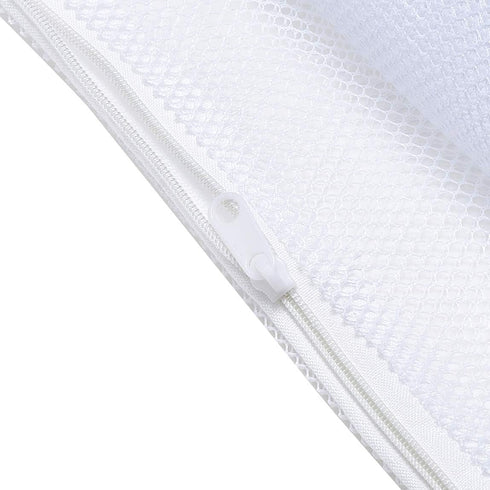 ALEGI Large Filter Media Bags, 4pcs White Net Bags with Plastic Zipper for Bio Balls and Ammonia Remover