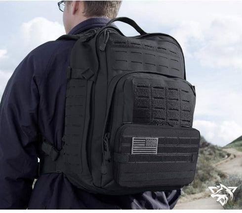 1000D WYNEX Tactical Admin Molle Pouch, Medical EDC EMT Utility Bag Shell Design Attachment Pouches Nylon Hiking Belt