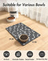 Absorbent Pet Feeding Mat for Dogs - Quick Dry Food and Water Mat, No Stains Dog Placemat for Messy Drinkers 12"X19"