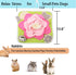 Alibuy Chinchilla Rabbit Foraging Mat Snuffle Mat for Small Animals Bunny Puzzle Toys Pets Interactive Feeding Mat