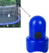 Large Trampoline Pole Caps with Screw-in Bolts - 6 Piece Blue Toppers for 1.5 Inch Diameter Poles