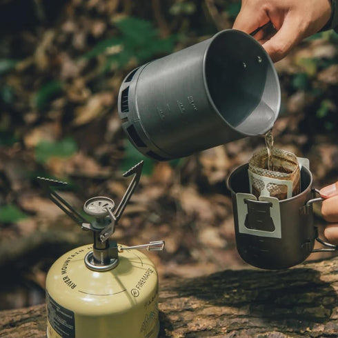 Fire-Maple 600ml G3 Petrel Ultralight Camping Pot, Lightweight Outdoor Heat Exchanger Pot for Hiking Travel (162g)