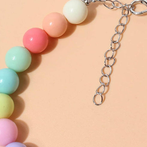 yanbirdfx Dogs Collar, Durable Pet Faux Pearls Necklace Pet Jewelry in Candy Colors, Multicolor
