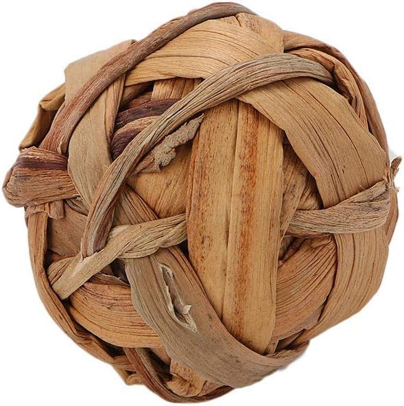 Natural Chew Activity Toys - Chew Grass Balls and Rolling Chew Toys for Bunny, Improve Dental Health for Rabbit