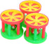 QBLEEV Bird Roller Rattles Toys - Parrot Foot Toys, Foraging Chewing Bell Training Trick Toys, 3 Pack