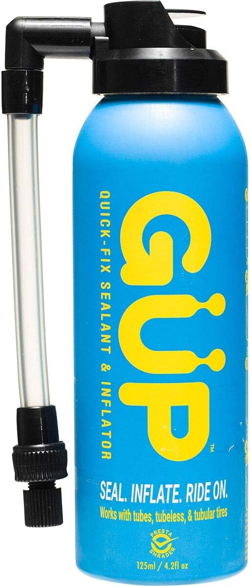 GUP Kwiki Quick Fix Tire Sealant and Inflator for Mountain, Road, Cyclocross, Gravel Bikes; Seal and Repair Flat Tires