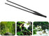 FRUTA Aquarium Tweezers Stainless Steel Straight Tweezer, 15 inch Black, Extra Long Reptiles Feeding Tongs