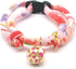 PetSoKoo Four-Leaf Clover Cat Collar with Bell, Breakaway Buckle, Cute Kitten Collar for Girl Boy Cat