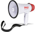Pyle 30W PA Bullhorn Megaphone Speaker - Built-in Siren & LED Lights, Adjustable Volume for Coaches & Safety Drills
