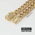 New Gold Dog Chain Collar with Secure Buckle - 15MM Stainless Steel Cuban Link - Luxury Necklace for Small Medium &