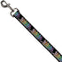 Buckle-Down Pet Leash - Dancing Skeletons Black/Multi Color - 4 Feet Long - 1" Wide