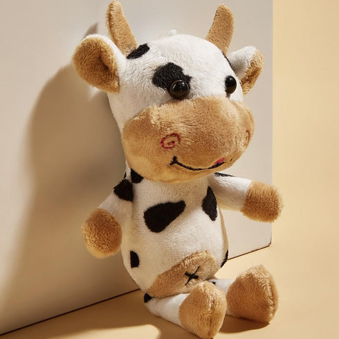 1Pc Pet Chew Toy - Puppy Molar Animal Shape Bite Resistant Plush Toy for Small Medium Large Dogs, Black&White (ZS441)