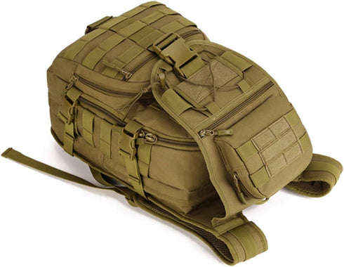 Backpack 40L Daypack 3 Pack YNFT Tactical MOLLE for Men Women, Large Military Day Assault Bug Out Bag for Work Gym