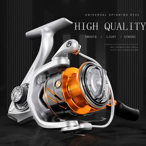 TC Spinning Reels Fishing Reels - CNC Aluminum Spool with 5.2:1 Gear Ratio, 9+1 Ball Bearings