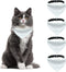 Dog Bandana Collar, 4 PCS White Triangle Adjustable Buckle Sublimation Blank DIY for Dogs and Cats, S