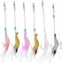 6Pcs Alomejor Soft Silicone Artificial Shrimp Lure Bait, Lifelike Fishing Tackle with Hook for Trout Perch Salmon, High