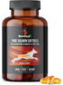 Best Paw Nutrition Pure Salmon Soft Gels for Dogs & Cats, 500mg Omega 3 Capsules Supplement