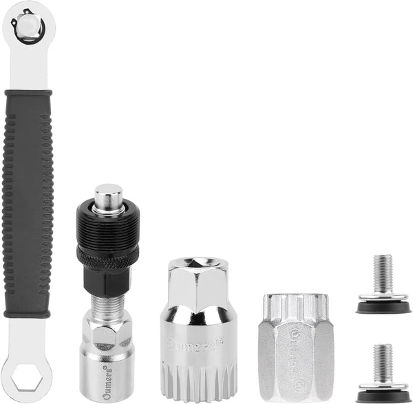 Oumers Bike Repair Tools - Multi-use Bike Crank Extractor, Bottom Bracket Remover & 16mm Spanner Wrench