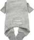 DOGGIE DESIGN Sweet Dreams Soft Cotton Thermal Dog Pajamas (L, Gray)