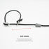 Dog Leash, Strong Lightweight Pet Training Leash for Small, Medium, or Large Dogs, Slip Leads (Black, 4ft)