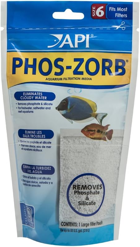 API PHOS-ZORB SIZE 6 Canister Filter Filtration Pouch, 1-Count Bag (109A)