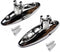 Mxeol Boat Bimini Top Hardware Deck Hinge, Swivel Side Mount Stainless Quick Release Hinges with Fasteners