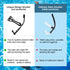 Rotate Function Swim Snorkel for Training Swimming Front Snorkel with Comfortable Mouthpiece for Pool Diving