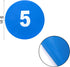 24 Pack 9 Inch 6 Okllen Poly Vinyl Spot Markers, Floor Dots Non-Slip Rubber Agility Dots, Flat Field Cones Circles