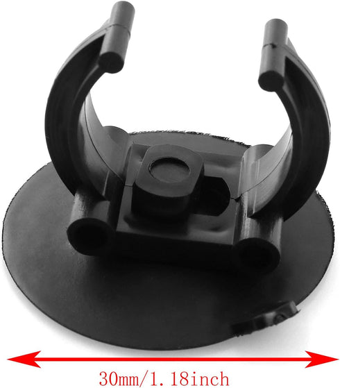 Sucker Clip 6PCS Black Aquarium Heater Suction Cups Holders Clamps for Fish Tank