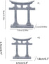 Tsynapter Torii Gate Aquarium Decor Japanese Stone Statue Ornament for Fish Tank, Garden Decoration, Landscape