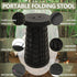 JAEMEYEM Upgraded Collapsible Stool Chair, Folding Stool, Lightweight, Sturdy, Adjustable, Portable, Foldable Seat