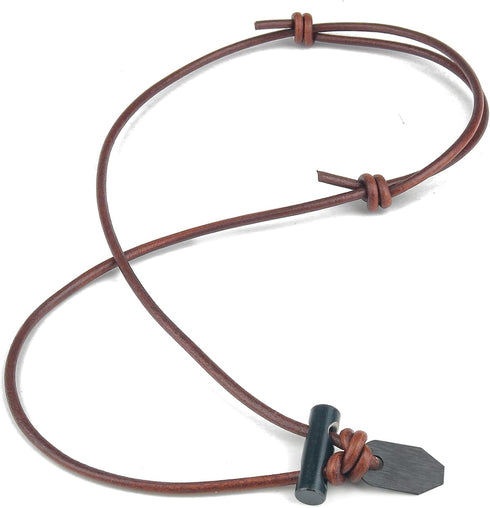 FNL Ceramic Fire Starter Necklace with Leather Cord