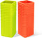 2 PCS Reusable Silicone Pet Hair Remover, Rubber Block Roller Cleaner for Carpet, Couch, Furniture, Car Seats (Orange,